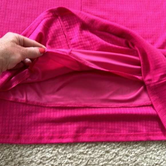 Zenna Bright Pink Ruffle Sleeve Dress - Picture 6 of 6